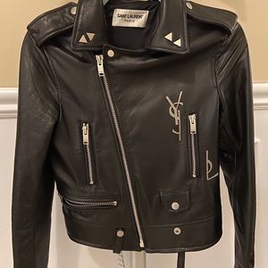 Saint Laurent Leather Jacket YSL